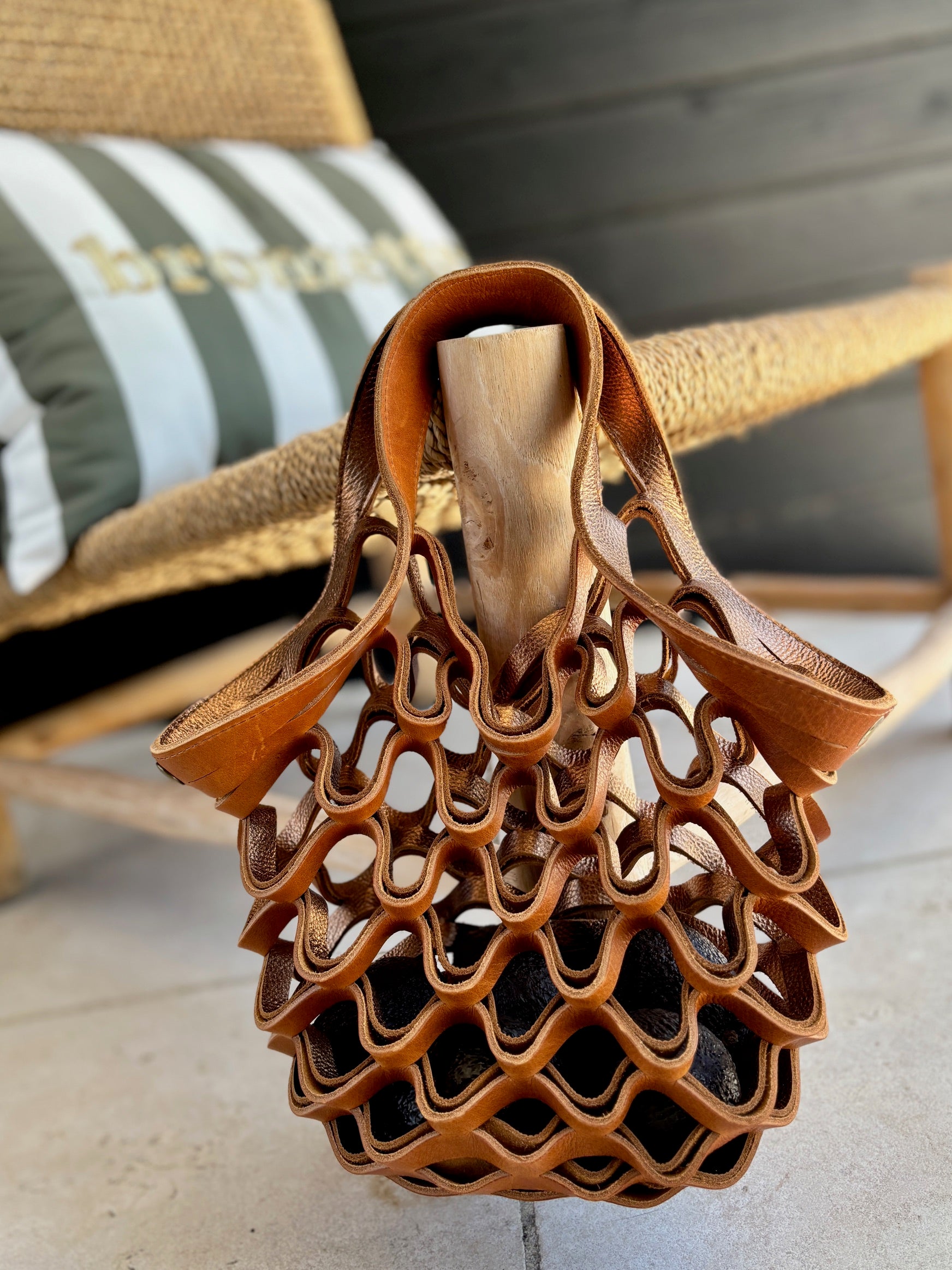 Die Zest Bag Braun und Kupfer