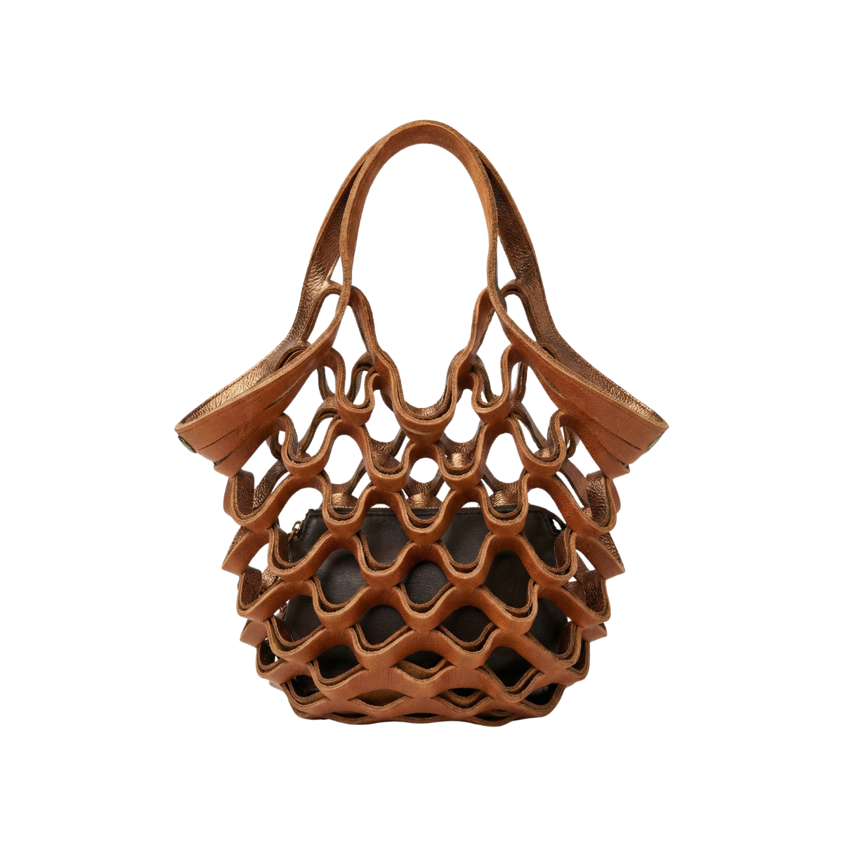 Die Zest Bag Braun und Kupfer