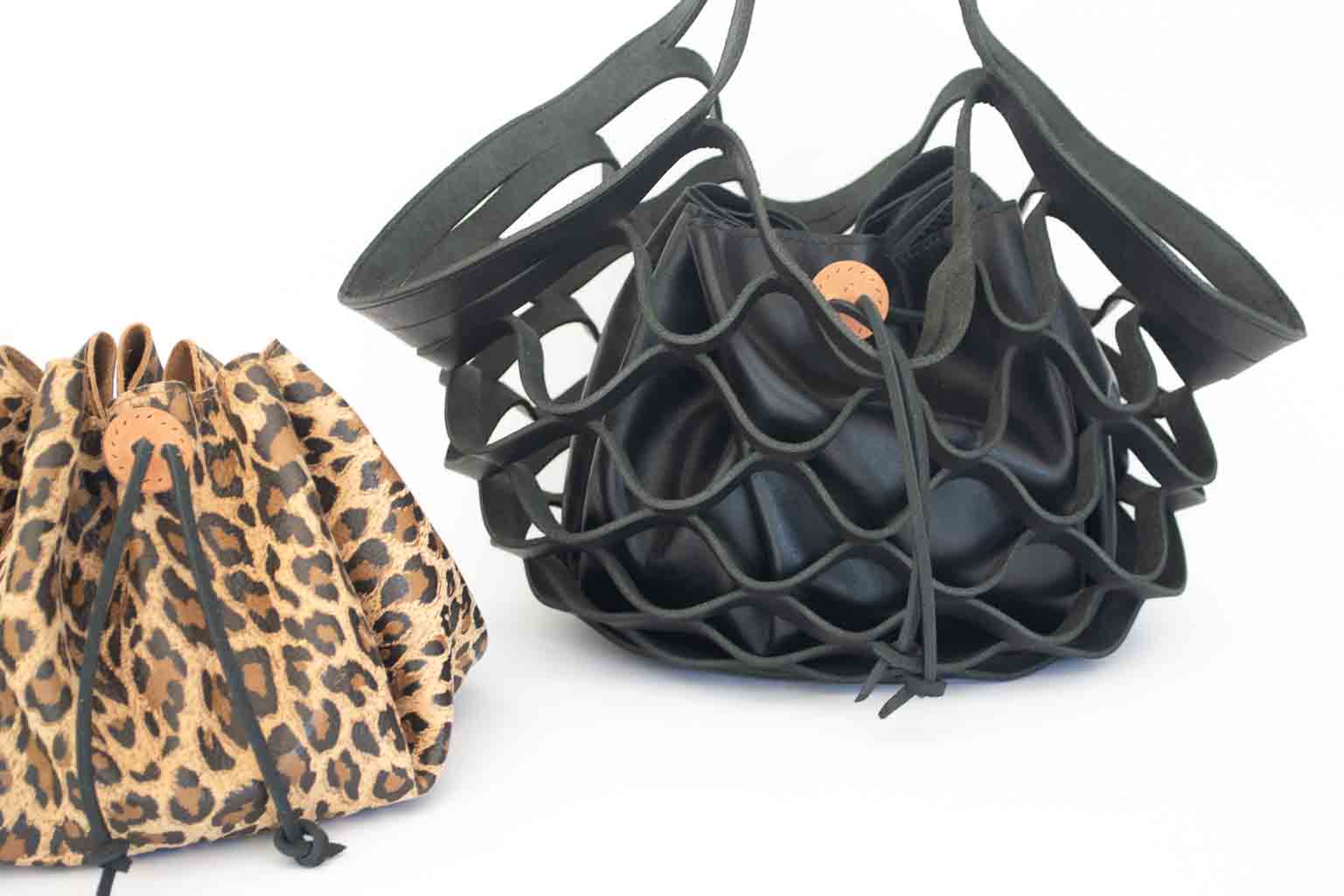 Die Zest Bag Schwarzes Lammleder